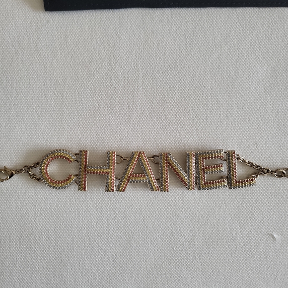 Chanel 2023 Cruise multicolored Gold bracelet NIB - Picture 3 of 9